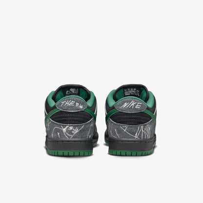 There Skateboards x Nike SB Dunk Low Anthracite and Gorge Green